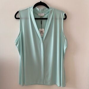 Calvin Klein Women's Sleeveless Mint Top - NWT - Size 1x